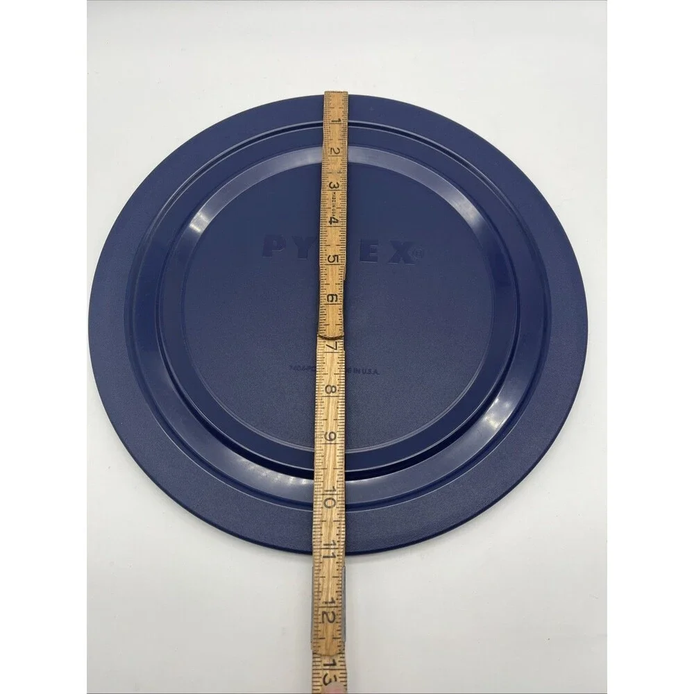 PYREX 7404-PC 4.5 Quart Dark Blue Plastic Storage Lid Cover for Glass Bowl